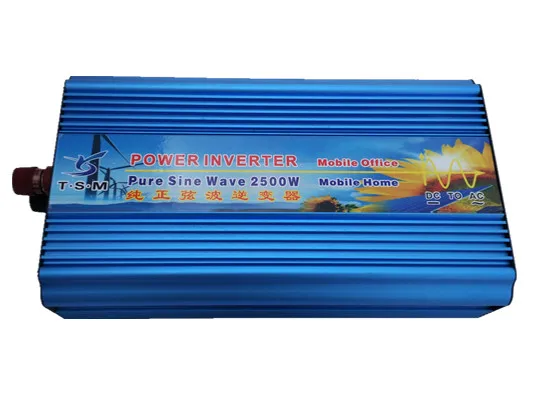 Усилитель 5000W 2500W DC12V/24 V/36 V/48 V к AC110V/220 V 50Hz/60Hz Чистая синусоида Однофазный инвертор