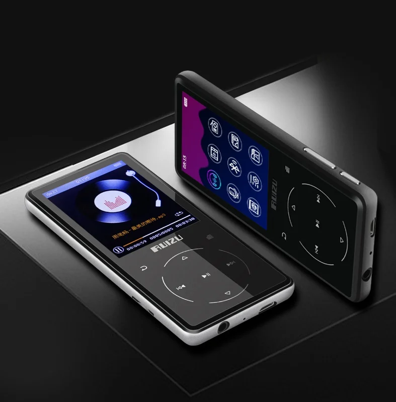 Металлический ruмидu D16 Bluetooth MP3-плеер 2,4 дюймов 8 Гб HIFI музыкальный видеоплеер с fm-радио электронная книга Встроенный динамик
