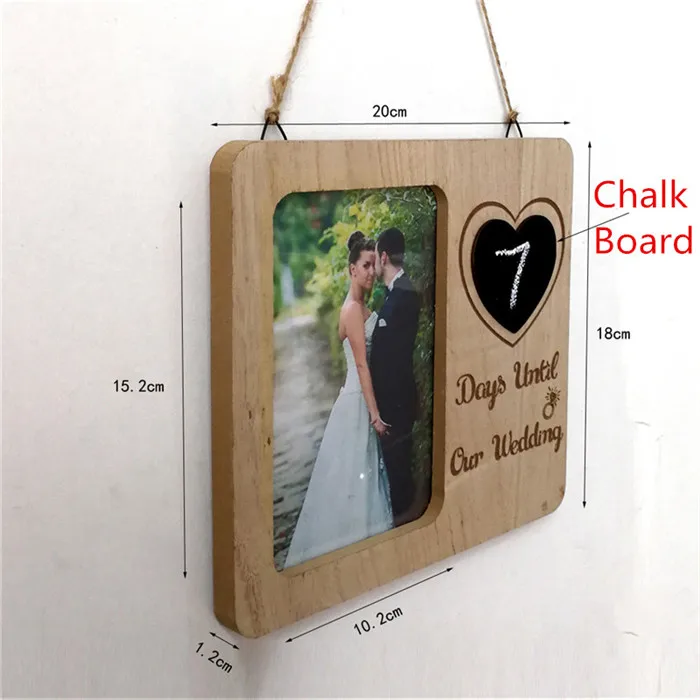 photo frame set Потертый шик домашний декор украшения DIY деревянный резной ручной работы Винтажный стиль настенный Свадебный обручение деревянная фоторамка набор - Цвет: photo frame set