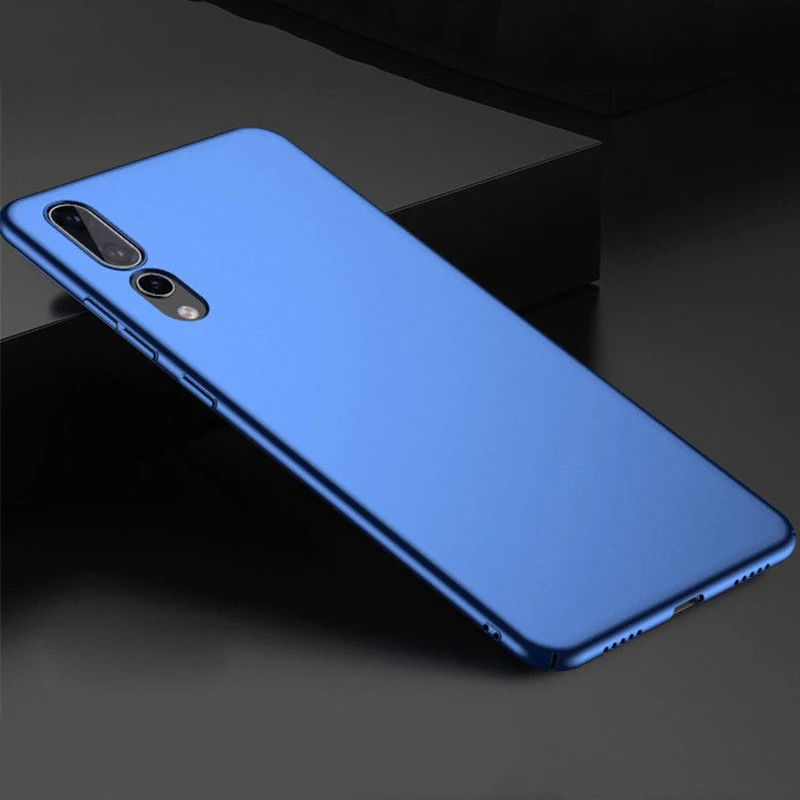 Navy Blue Роскошный Матовый Противоскользящий чехол для телефона huawei P20 Lite P20 Pro, жесткая пластиковая задняя крышка из поликарбоната для Huawai mate 20 10 Lite P30 Pro Capa - Цвет: Navy Blue
