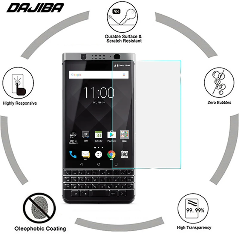 9H 2.5D Закаленное стекло для BlackBerry keyone DTEK70 Защитная передняя пленка