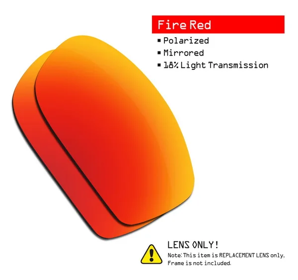 Fire Red SmartVLT поляризованные Сменные линзы для солнцезащитных очков в квадратном стиле от oxley Fives-несколько вариантов - Цвет линз: Fire Red