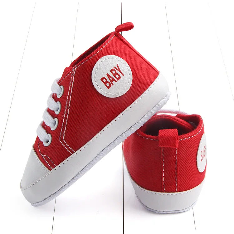 Branded Newborn Sneakers Baby girls Boys Lace-up Canvas Shoes Active All Star Zapatos Bebe Toddler Shoes Infantil Sapatos