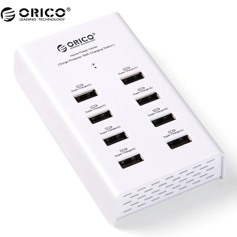 ORICO USB зарядное устройство 96 Вт 8 портов настольное умное для планшетного телефона
