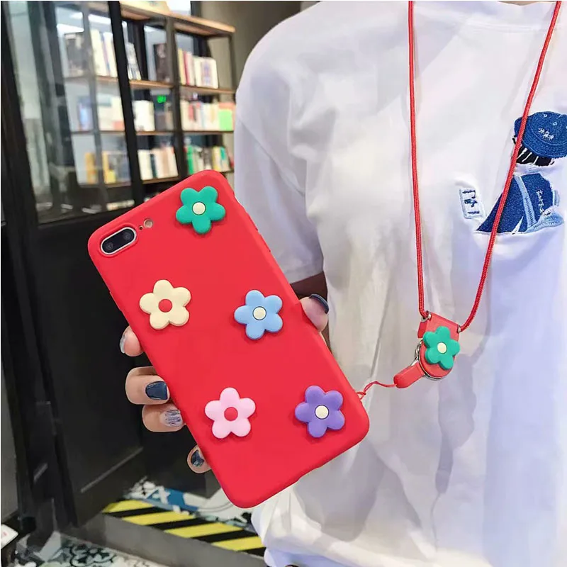 Мягкий чехол для телефона с 3D цветами Samsung Galaxy Note 10 Plus S6 S7 Edge S8 S9 S10 PLUS S10E цветком из