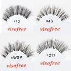 12 пар Накладные ресницы ручной работы человеческие волосы ресницы крест 3D Искусственные норковые ресницы красота наращивание ресниц макияж Maquiagem