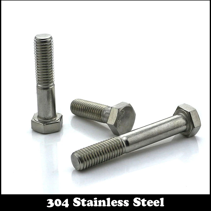 M12 M12* 70/80/90/100/110 M12x70/80/90/100/110 304 Нержавеющая сталь ss DIN931 частичная половина резьбы внешний шестигранник винт с шестигранной головкой