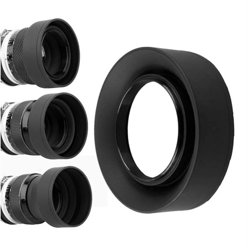 Трехходовая резиновая Складная крышка объектива камеры для цифровой пленки