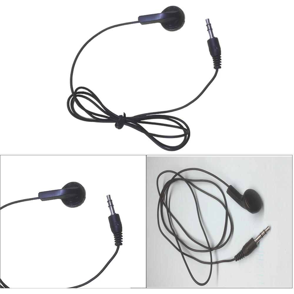 

80CM 3.5mm Mono Single Stereo In-Ear Earphone Headset for Common Phone No Microphone Unilateral earphones Dropshipping