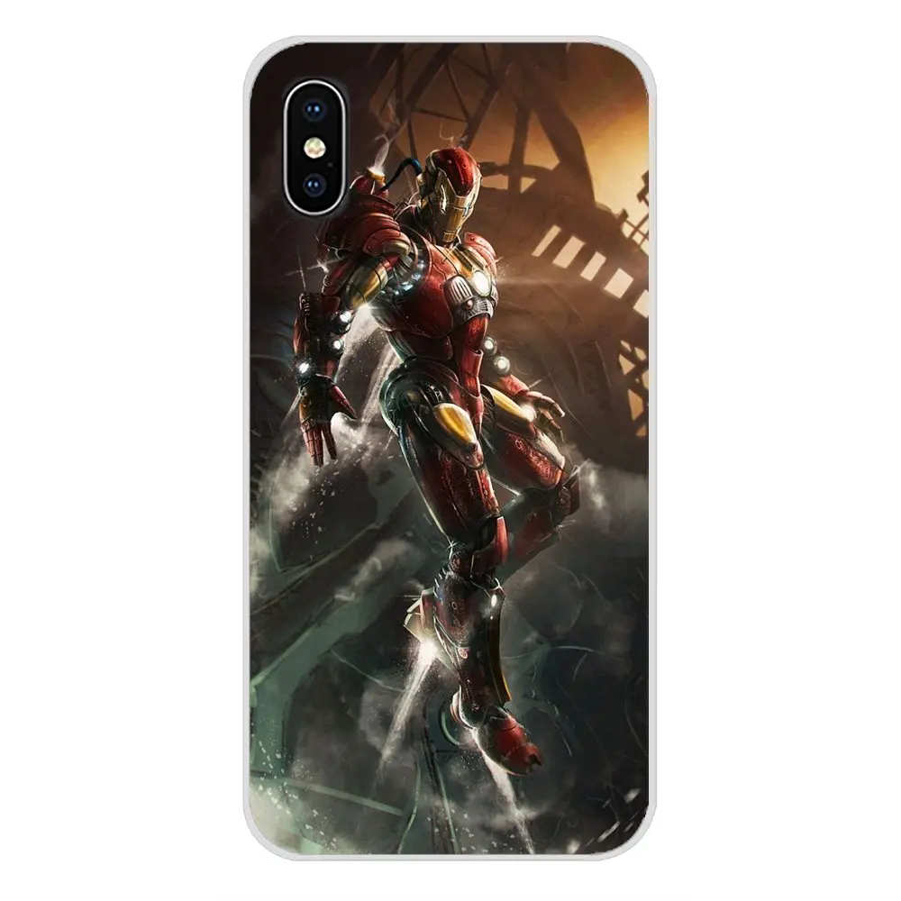 Fundas Superhero Ironman Accessories Phone Shell Covers For Xiaomi Mi6 A1 5X 6X Redmi Note 5 5A 4X 4A 4 3 Plus Pro pocophone F1 | Мобильные