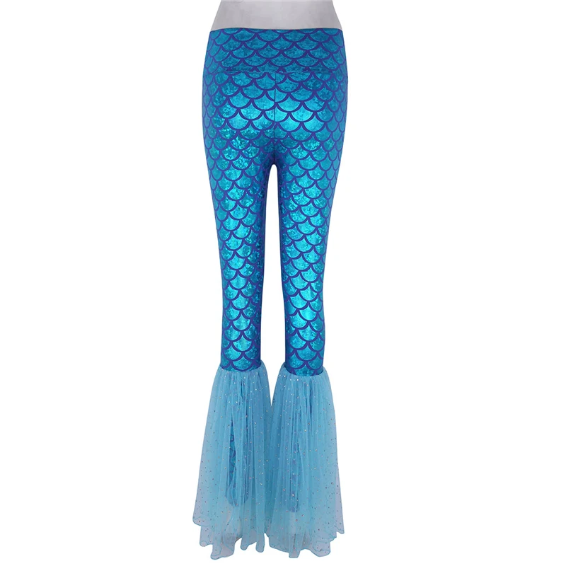 Женские Модные фэнтезийные костюмы русалки на Хэллоуин праздничная одежда брюки