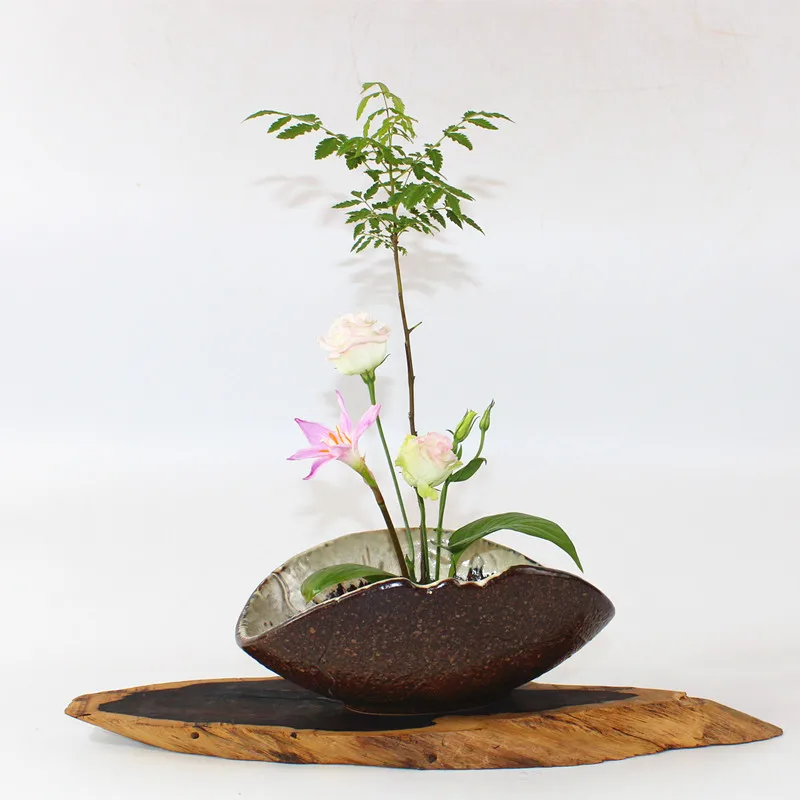 Креативная элегантная ваза с японским цветочным рисунком Ikebana настольный