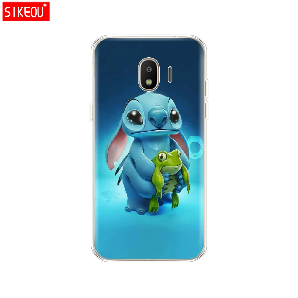 silicone cover phone case for Samsung Galaxy J3 J5 J7 2017 J330 J530 J730 PRO j2 2018 cute cartoon Lilo Stitch |