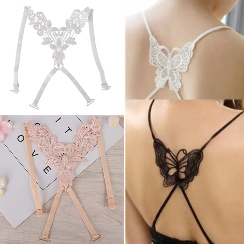 Bra Straps Lace Butterfly Flower Cross Back Lady Girl Decoration Shoulder Necessary|аксессуары для нижнего белья| |