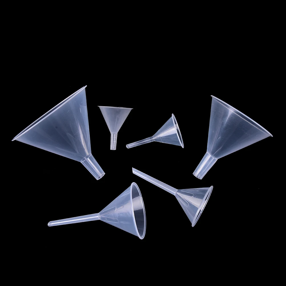 Лабораторная передача духов мини прозрачный белый пластиковый фильтр Funnel1/2 &quot60