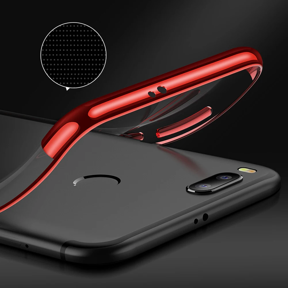 Plating Silicone Case for Xiaomi 8 SE Redmi Note 5/5 Plus/Note 4X Luxury Hybrid Clear Shockproof Phone Cover |