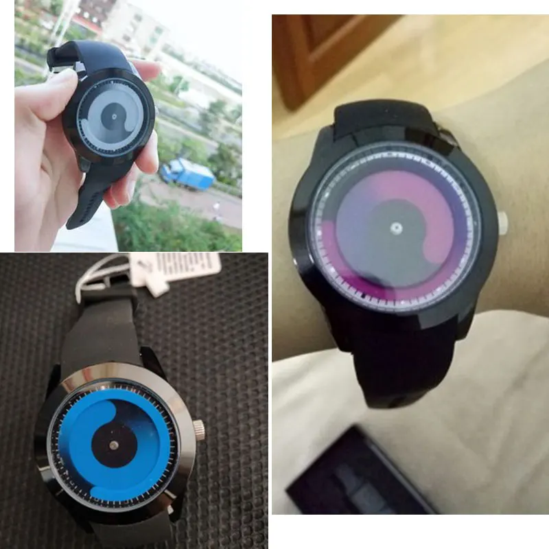 Часы кварцевые Aidis мужские с силиконовым ремешком уникальные водонепроницаемые