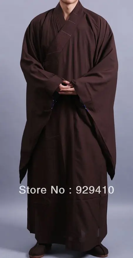 Буддийские костюмы унисекс коричневые желтые буддийские буддизм abbot robe zen lay