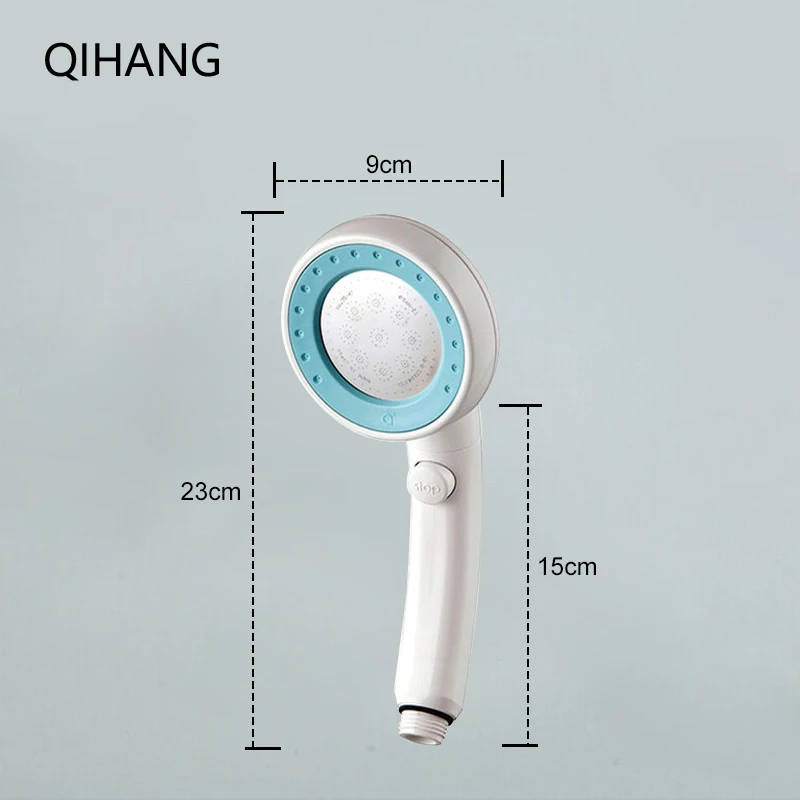 Handheld Shower Single Head Water Saving Rainfall Filter High Pressure ABS Bathroom Accessories | Обустройство дома