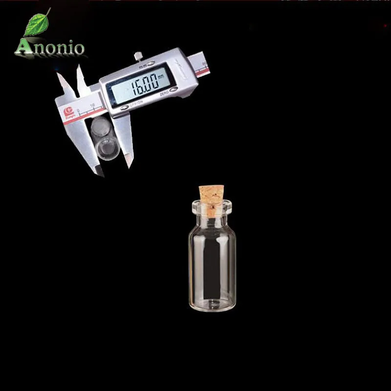 100 шт./лот небольшие стеклянные баночки крошечный маленькие прозрачные Корк