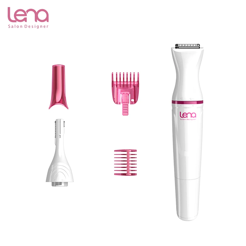 LENA LN-1100, 5 в 1, Женская бритва, триммер для бровей, для женщин, бикини, триммер, многофункциональная, электрическая, для лица, подмышек, подмышек, бритва, стайлер