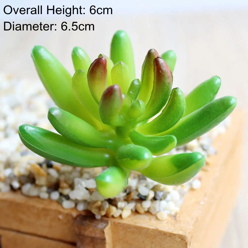 39Styles Green Artificial Succulents Plants for Home Garden Decoration Wedding Plants Wall Flower Arrangement Bonsai Fake Plants - Цвет: Green HongXinBeiHua