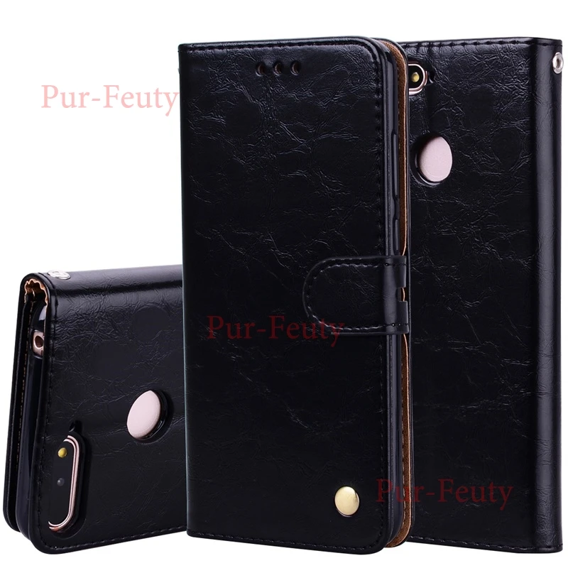 Cases For Huawei Honor 7C C7 AUM L41 5.7&quot Leather Lanyard Flip Accessory Cover for PRO LND-L29 5.99&quot Phone | Мобильные