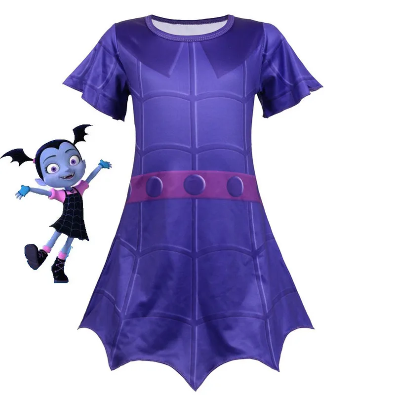 2019 Vampirinas платья для костюм девочки маскарада Vampirina маска крылья летучей мыши