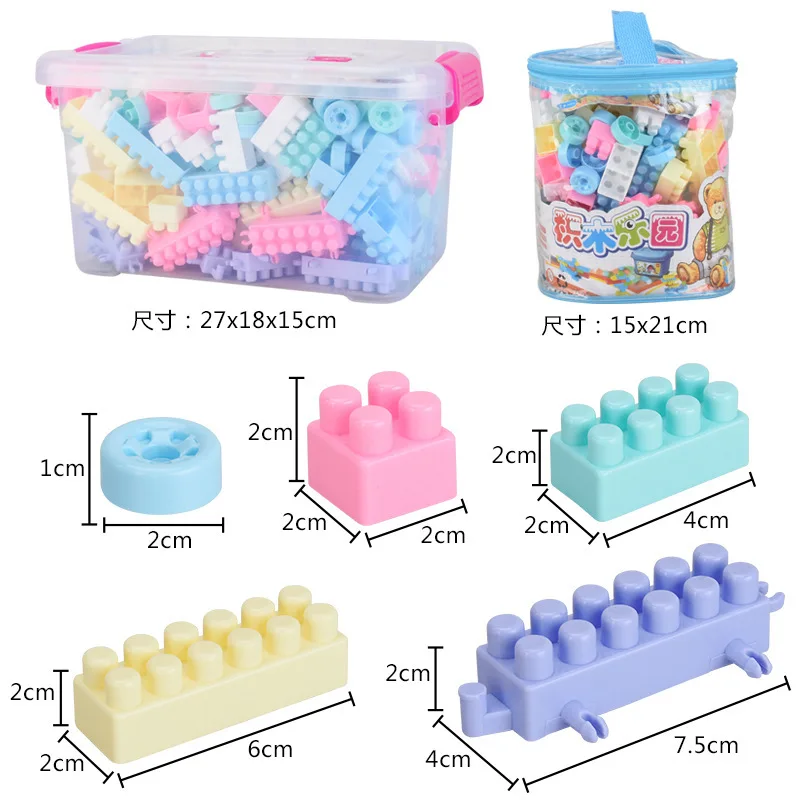 

Assembly Building Blocks Large Particles Toys Storage Box Fight Inserted Assembly DIY Toys Children Parts Building Blocks