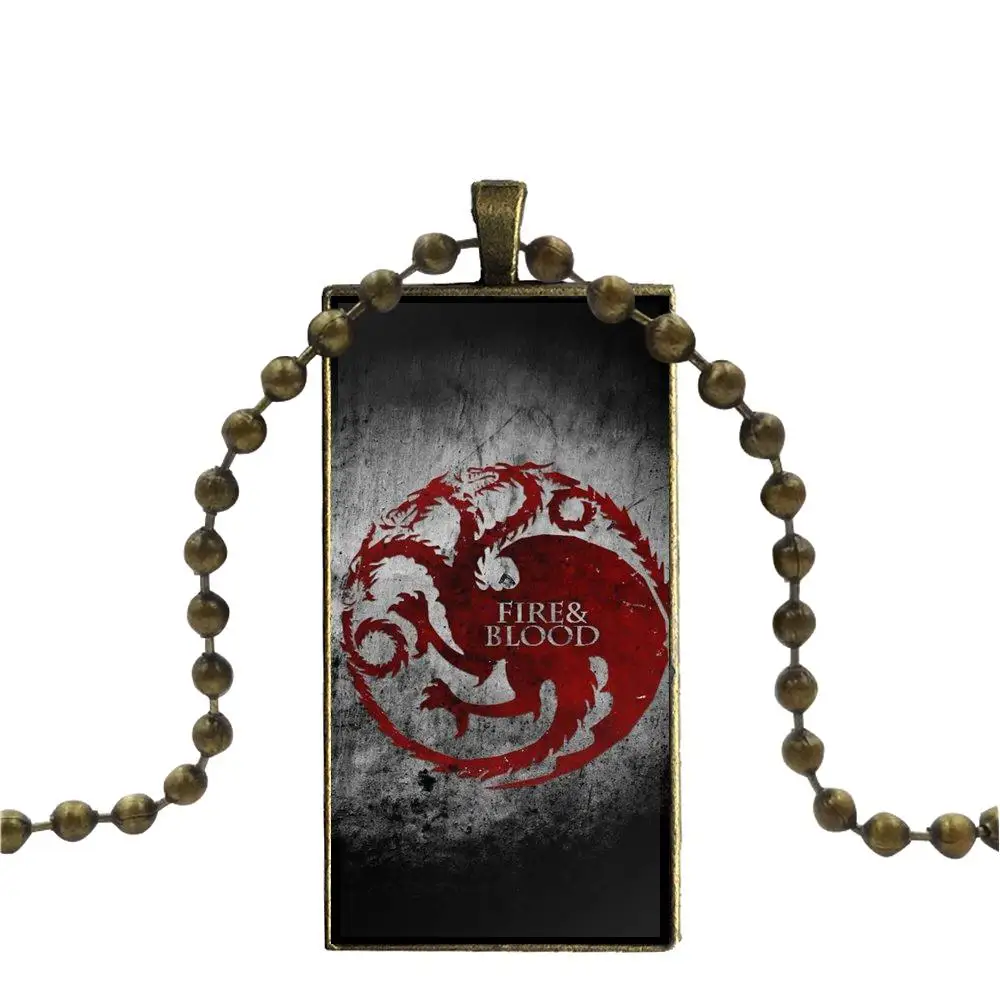 Для девочек поп Джон Сноу Игра престолов модное ожерелье ручной работы