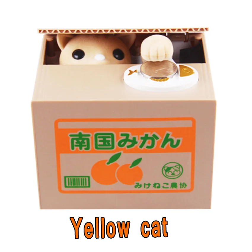 Бесплатная доставка Копилка котенок автоматическая электрическая копилка для