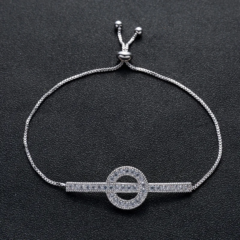 Hadiyana 2018 High Quality Fashion Bracelet Inlaid With Sparkling Zirconia Gold/White Gold For Women Valentine's Day Gift BR415 |