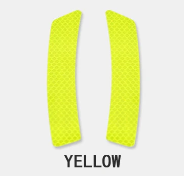 Yellow 2pcs Car Sticker Stickers Car Reflective Sticker OPEN Reflective Tape Warning Mark Open Notice Accessories Car-styling Safety Mark - Цвет: Yellow 2pcs