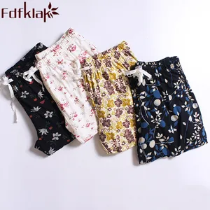 Брюки для отдыха женские, весна-осень 2020, Модальные длинные брюки с принтом, пижамные штаны, хлопковые женские брюки для сна, 4 стиля, M-XXL Q280