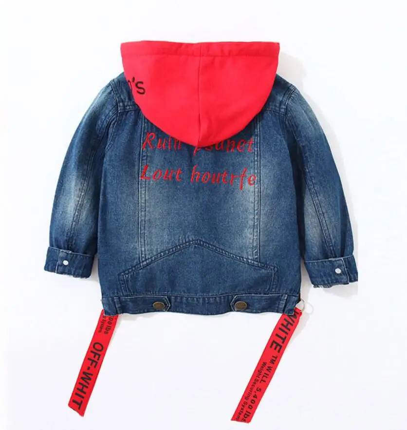 Boy Jacket coats for Kids Jeans Outerwear children Denim clothing boy hooded jackets spring autumn Boys Clothes 2-7 Years |