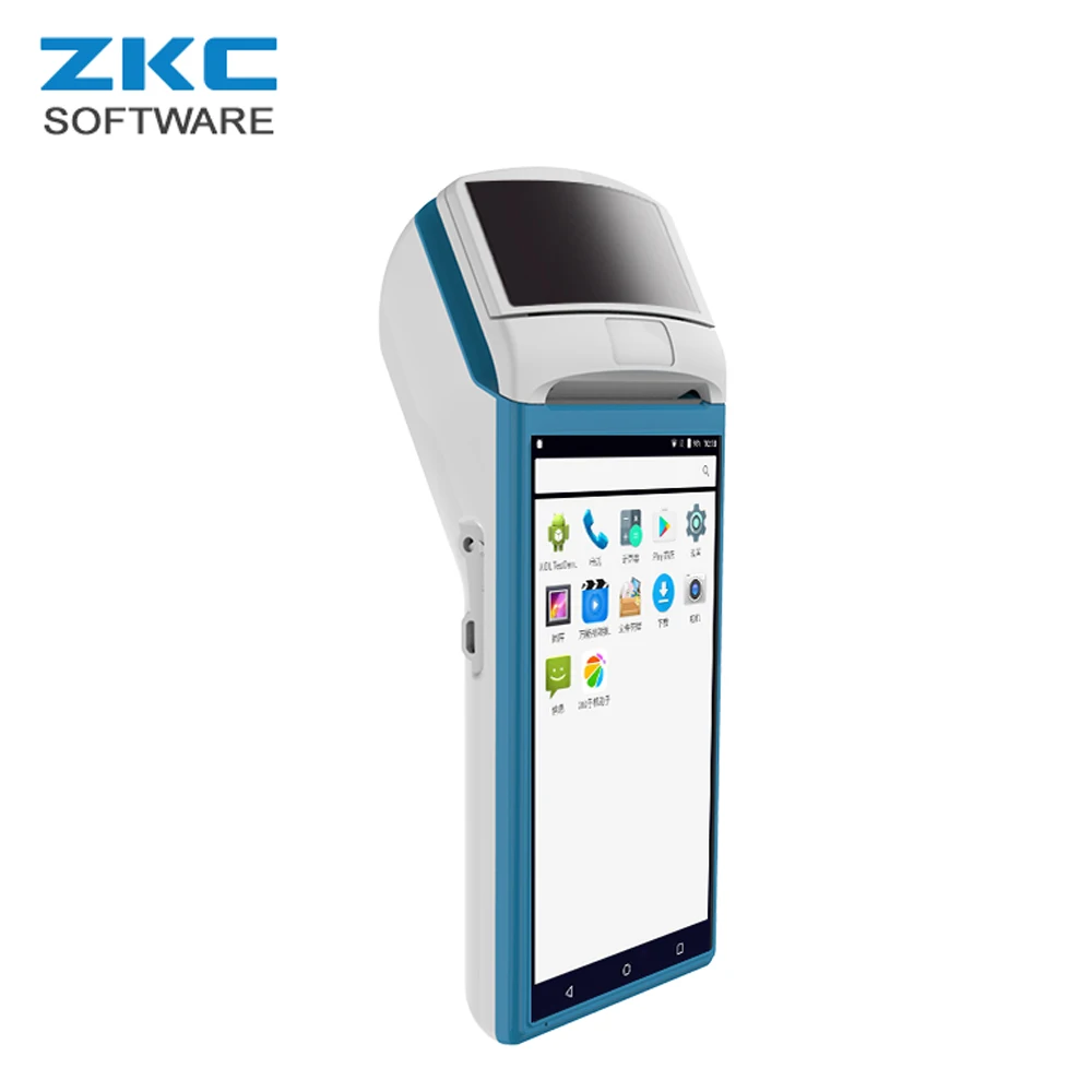 ZKC5501 GPRS WCDMA WiFi NFC RFID Android Touch Screen Smart Wireless Mobile Handheld Qr code POS Terminal with Thermal Printer | Компьютеры