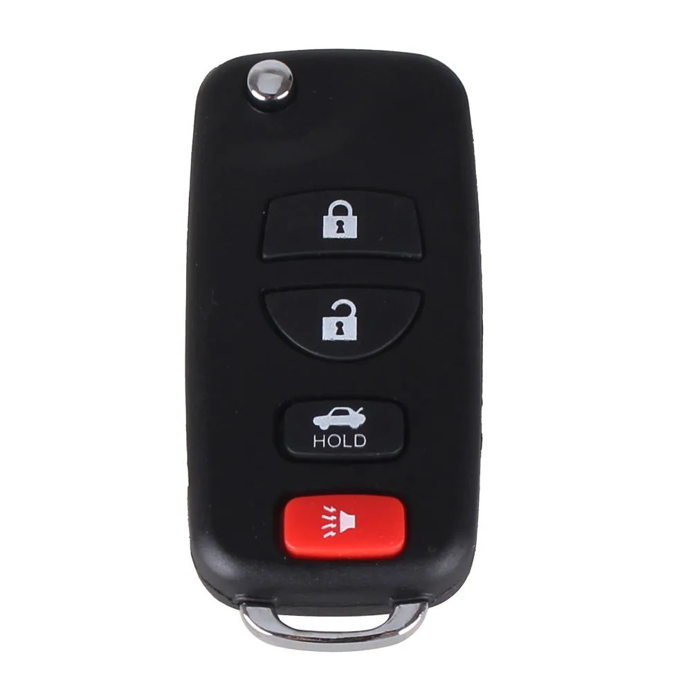 KEYYOU модифицированный 3 + 1 4 кнопки раскладной дистанционный ключ для Nissan Infiniti Xterra