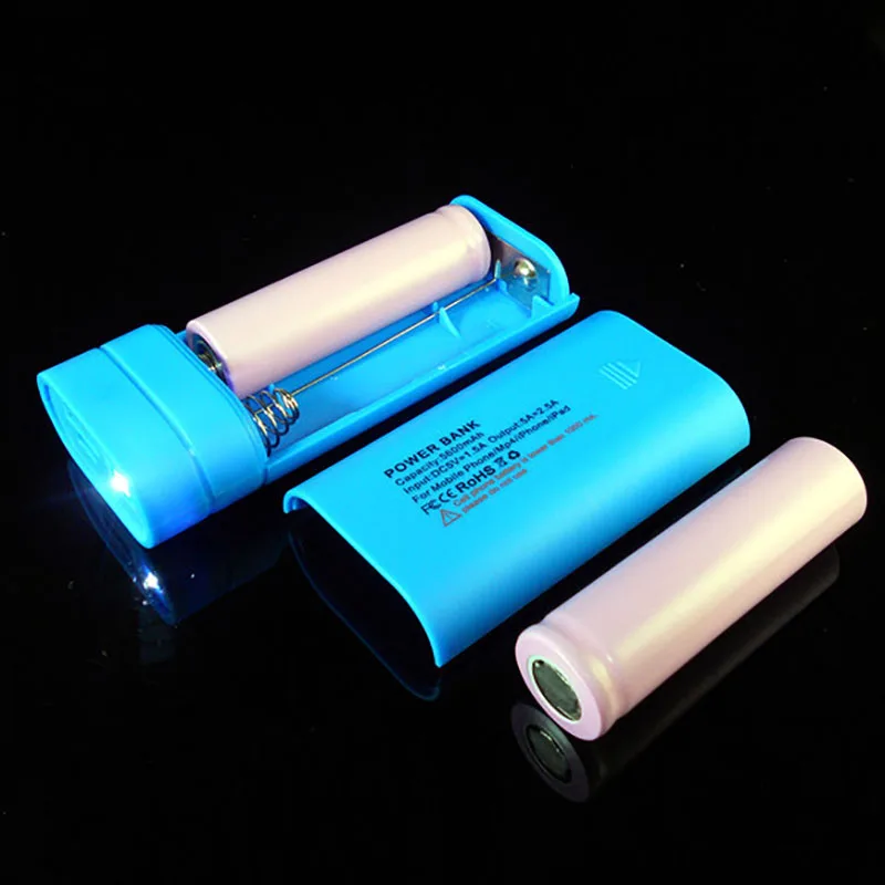 Чехол со светодиодной подсветкой для внешнего аккумулятора 5 В 2 А USB порты