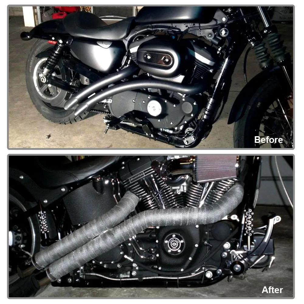 Выхлопная обмотка 5 м термостойкая Стекловолоконная нижняя труба 4 хомута из