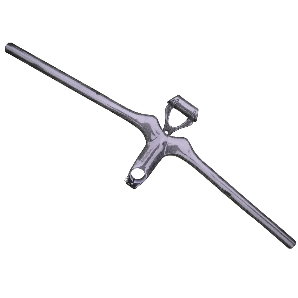 

Full Carbon MTB Bike Handlebar Integrated Stem Flat bar Bicycle Parts one-shaped handlebar with computer mount 680/700mm*120