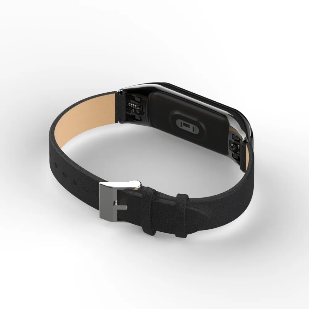 Металлический Стальной чехол mi Band 3 браслет ремешок кожаный Xiaomi mi 3 mi Band 3 ремешок для смарт-браслета mi band 3 сменный ремешок