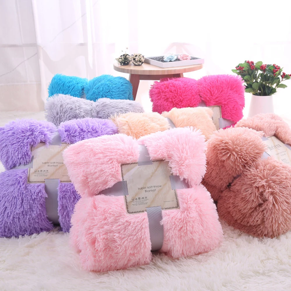 

Super Soft Long Shaggy Bedspread Fuzzy Fur Faux Elegant Cozy With Fluffy Sherpa Throw Sofa Blanket Bed Sofa Blanket Gift