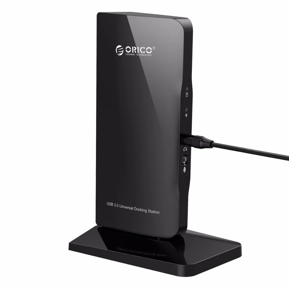 ORICO U3HV-S1 USB3.0 и USB2.0 Gigabit Ethernet DVI док-станция ноутбука и поверхности для Windows и Mac OS-черный