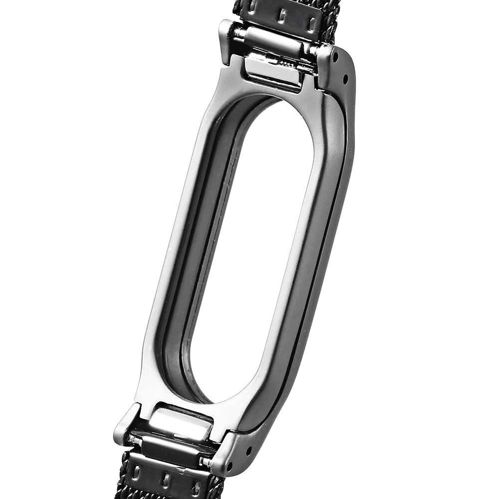 Replacement Stainless Steel Wrist Strap on for Xiaomi Mi Band 2 Xaomi Xiomi MiBand Band2 Wristband Smart Lightweight | Электроника