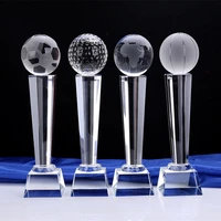 ball matches champion cups personalized crystal trophy miniature glass honor medals competitions awards home decor