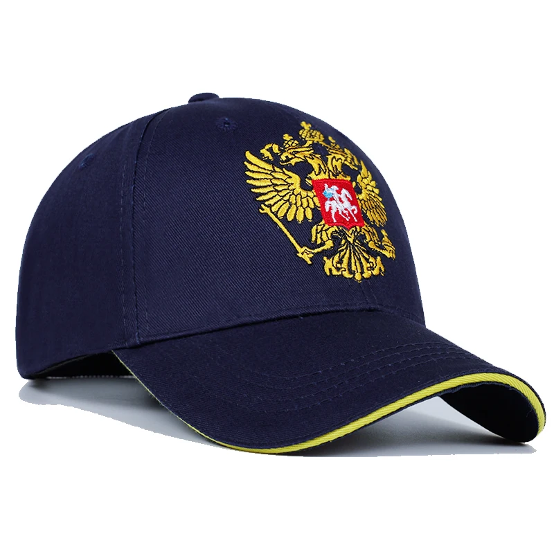 Бейсболка с вышивкой &quotРоссия&quot хлопковая|Мужские бейсболки| |