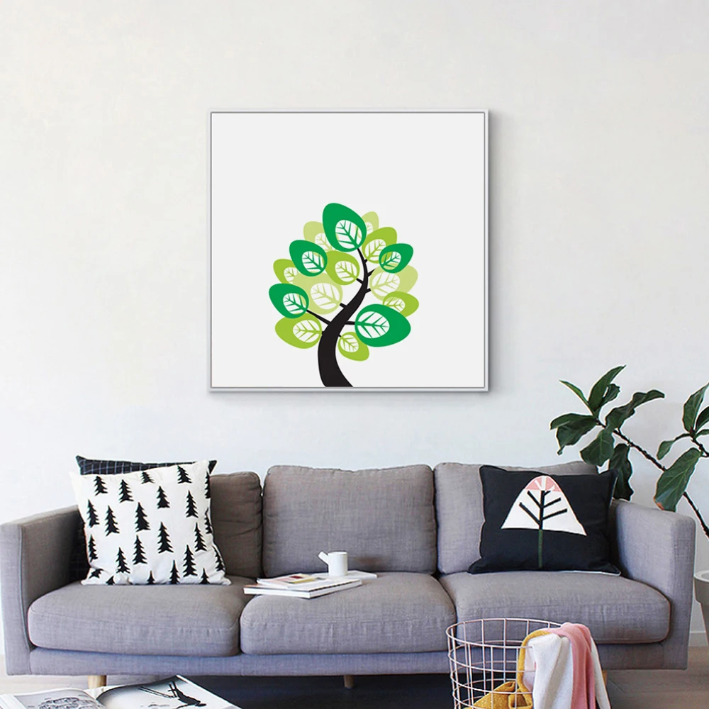 Modern Abstract Four Seasons Tree Art Poster Print Canvas Painting Wall Pictures for Living Room Bedroom Home Decor | Дом и сад