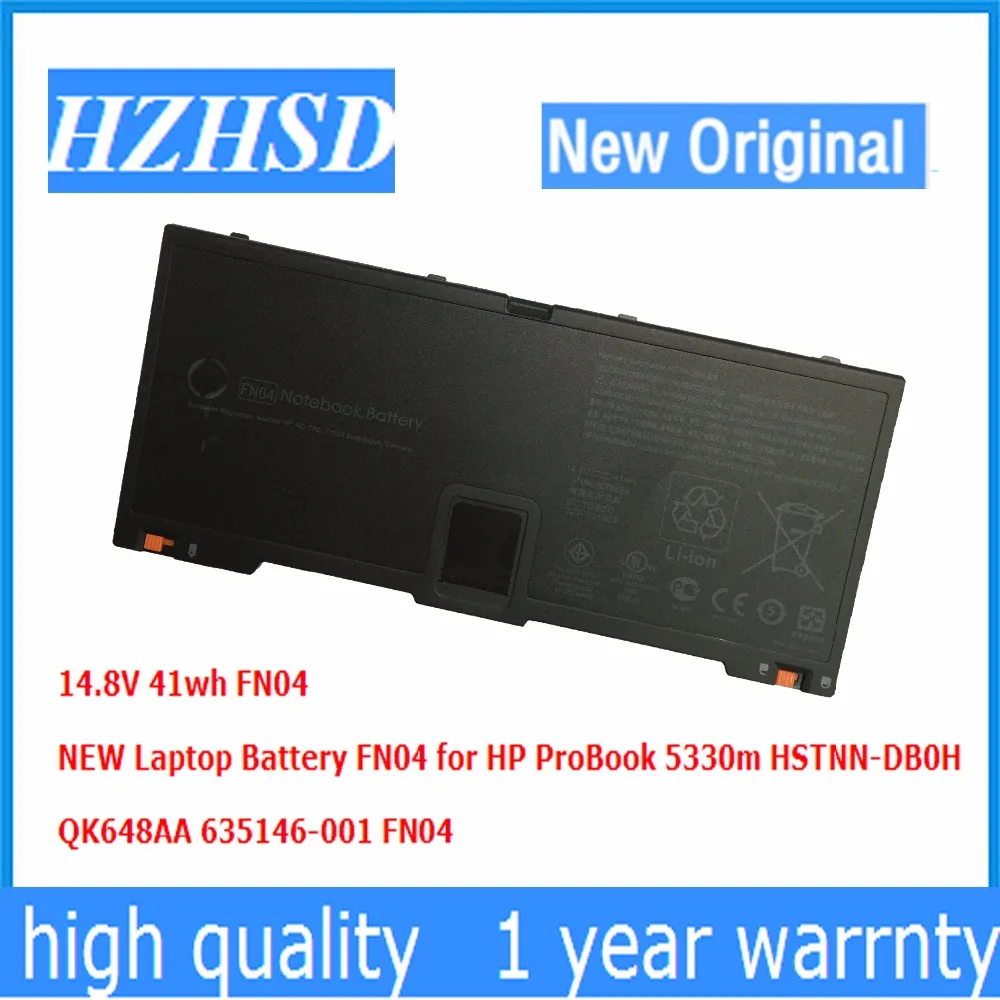 14 8 в 41 Втч новый оригинальный аккумулятор FN04 для ноутбука HP ProBook 5330m HSTNN DB0H QK648AA 635146