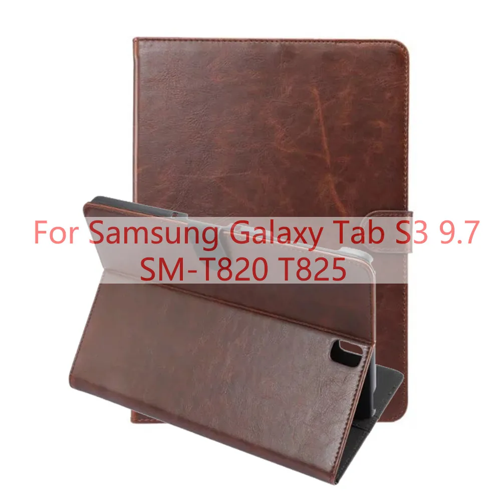 PU Dark Brown Для samsung Galaxy Tab S2 S3 9,7 SM-T810 SM-T813 T815 T819 SM-T820 T825 чехол для samsung Galaxy Tab S4 10,5 ''T830 SM-T835 T835 - Цвет: PU Dark Brown