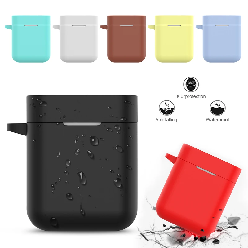 Чехол для беспроводного Bluetooth наушников Xiaomi Airdots Pro силиконовый защитный чехол Air
